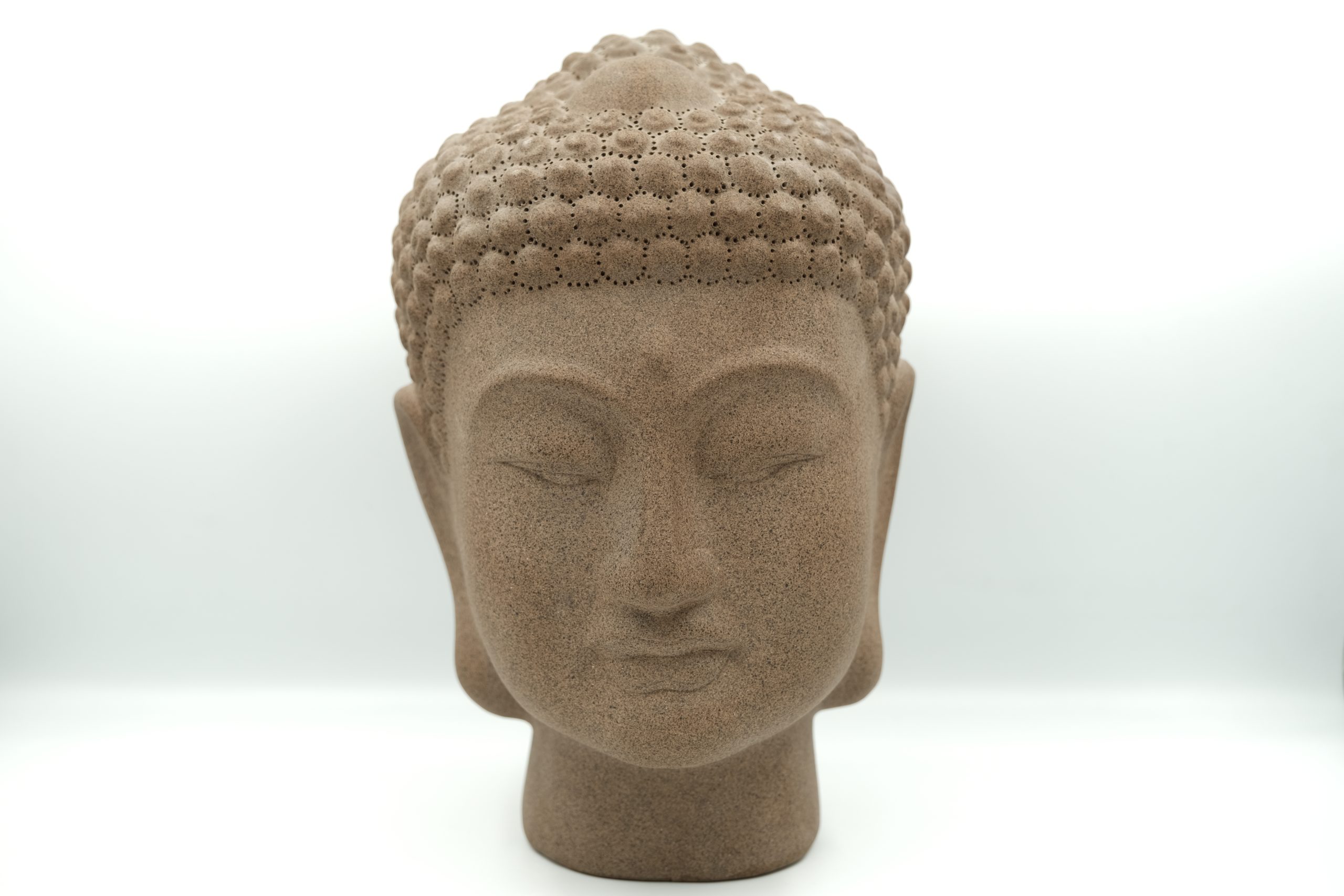 Tượng đầu Đức Phật – gốm Hồng Sa