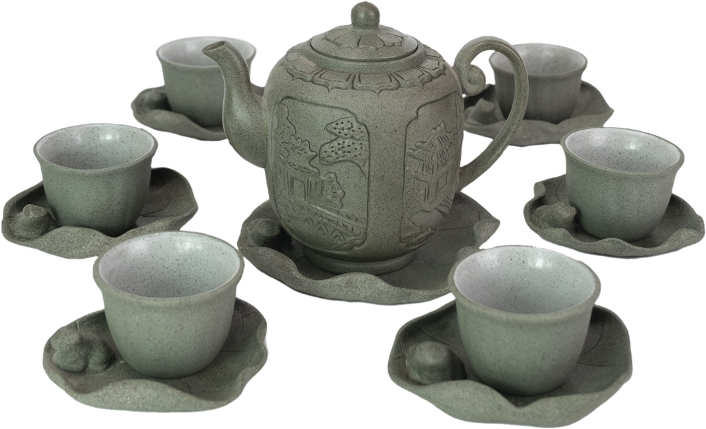 Bộ ấm trà Sen Thu – ấm Tứ Cảnh